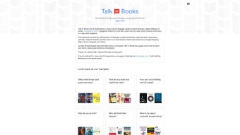 Imagen 0 para Talk to Books