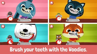 Image 1 for WoodieHoo Brushing Teeth