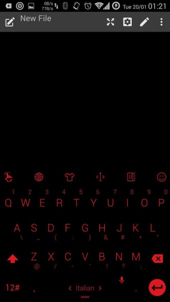 Image 1 for Theme TouchPal Flat Black…