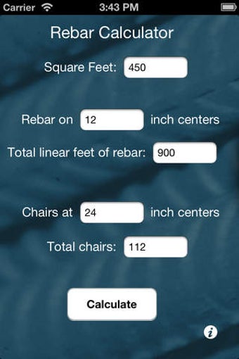 Image 0 for Rebar Calculator Lite