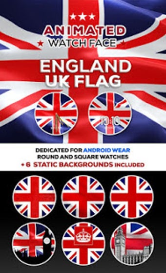 Image 2 for Animated UK Flag Watch Fa…
