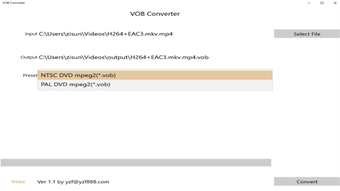 Imagen 0 para VOB Converter for Windows…