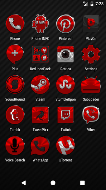 Imagen 2 para Red Icon Pack v5.3 Free