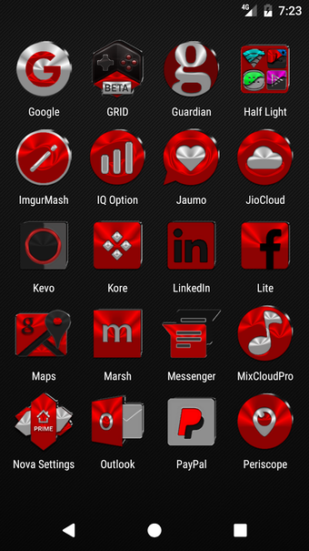 Imagen 1 para Red Icon Pack v5.3 Free