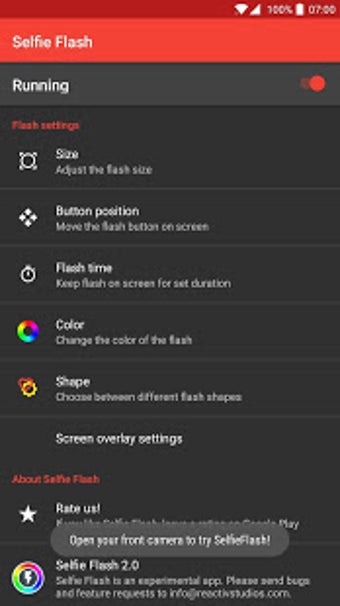 Image 2 for Selfie Flash - bright pic…