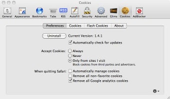 Image 0 for Safari Cookies