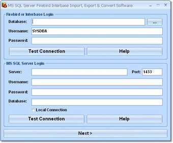 Image 0 for MS SQL Server Firebird In…