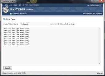 Imagen 0 para Pastebin Desktop