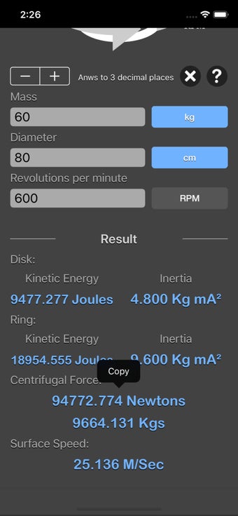 Imagen 3 para Flywheel Energy Calculato…