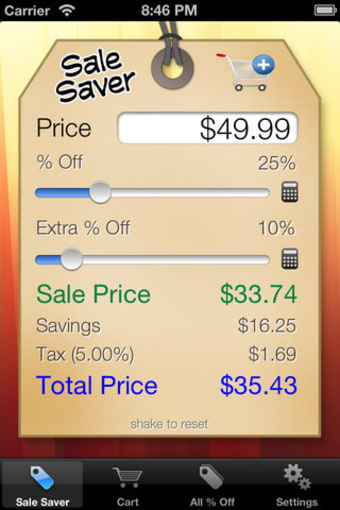 Image 0 for Sale Saver - Percent Off …