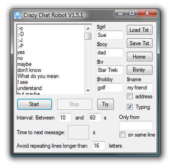 Image 0 for Crazy Chat Robot