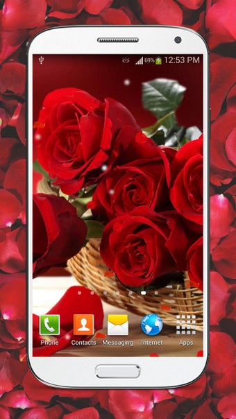 Imagen 3 para Red Roses Live Wallpaper …
