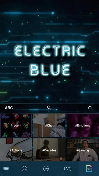 Image 0 for Electric Blue Keyboard Th…