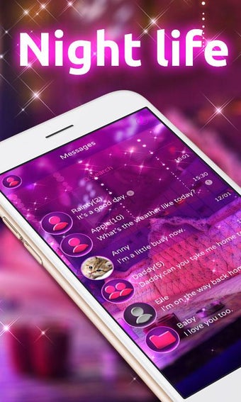 Image 3 for GO SMS PRO NIGHT LIFE THE…