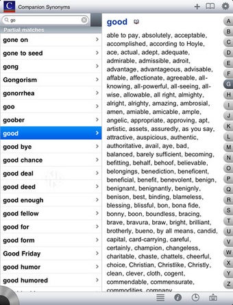 Image 1 for Companion Synonyms -with …