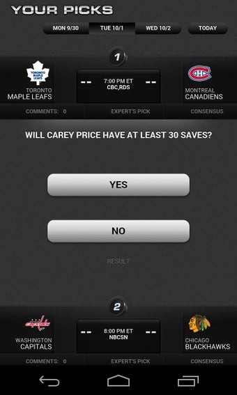 Image 2 for NHL Hat Trick Challenge