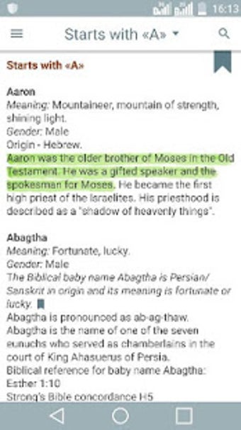 Image 1 for Biblical Names with Meani…
