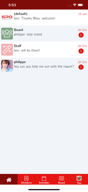Image 0 for SRO Motorsports Messaging