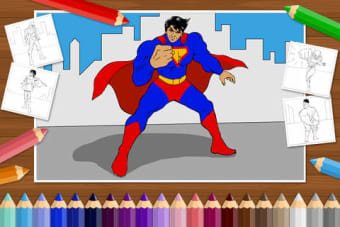 Image 0 for Superheroes - Coloring Bo…