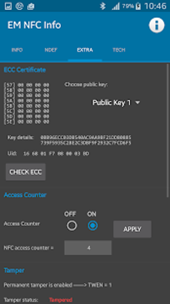 Image 0 for EM NFC Info