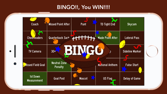 Image 0 for Football Bingo Game