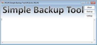 Image 0 for Simple Backup Tool