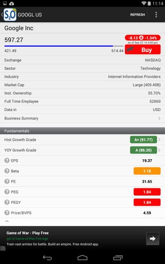 Imagen 3 para Stock Value Analyzer Lite