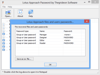 Image 0 for Lotus Approach Password