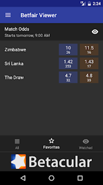 Image 3 for Betacular Betfair Viewer