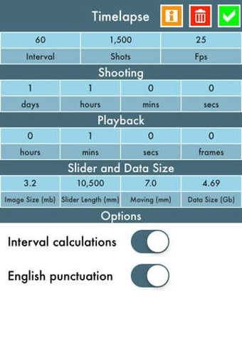 Image 0 for Timelapse & Slider Calcul…