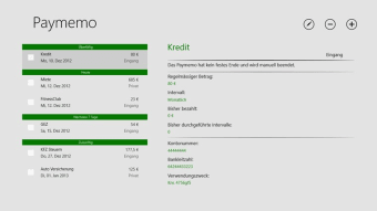 Image 1 for Paymemo for Windows 8