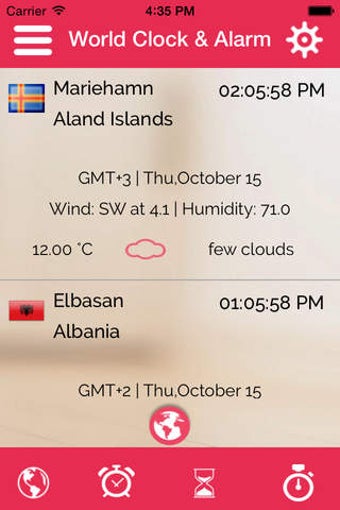 Image 0 for World Clock: Multiple Ala…