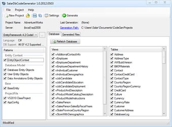 Imagen 0 para SalarDbCodeGenerator