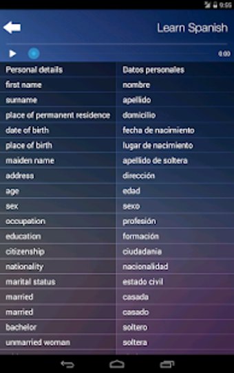 Imagen 0 para Learn Spanish Language Ap…