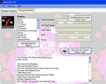Image 0 for iTunes Duplicate Remover …