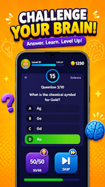 Image 0 for Brain Quiz: IQ Boost Game