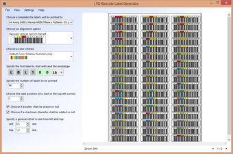 Image 0 for LTO Barcode Label Generat…
