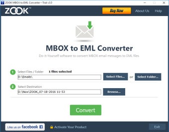 Image 0 for Zook MBOX to EML Converte…