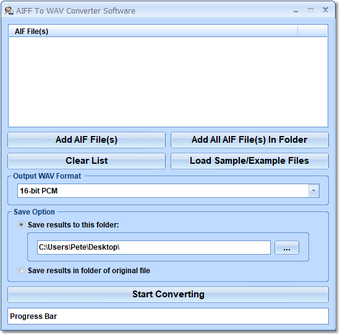 Imagen 0 para AIFF To WAV Converter Sof…