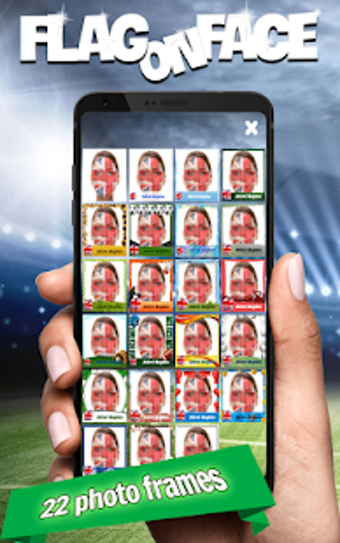 Imagen 1 para National Flag On Face Pho…
