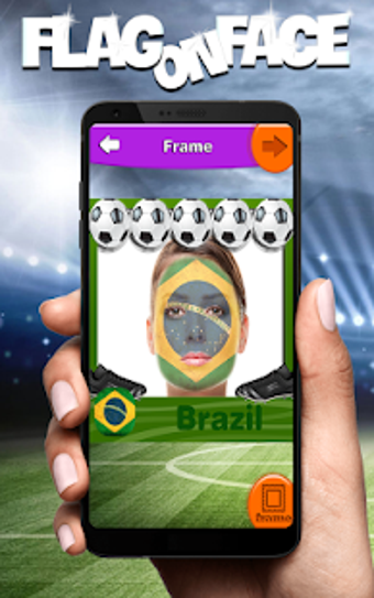 Imagen 0 para National Flag On Face Pho…