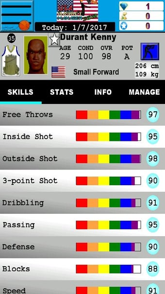 Image 3 for USA Basket Manager 2018 P…