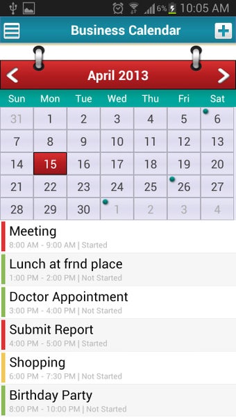 Imagen 1 para Business Calendar Event T…
