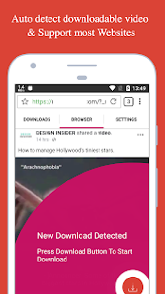 Imagen 1 para HD Video Downloader & Bro…