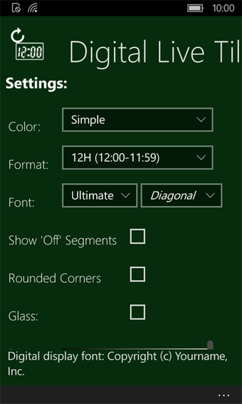 Image 1 for Digital Live Tile Clock f…