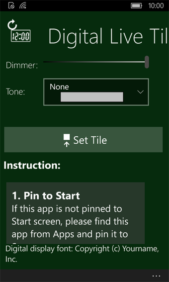 Image 3 for Digital Live Tile Clock f…