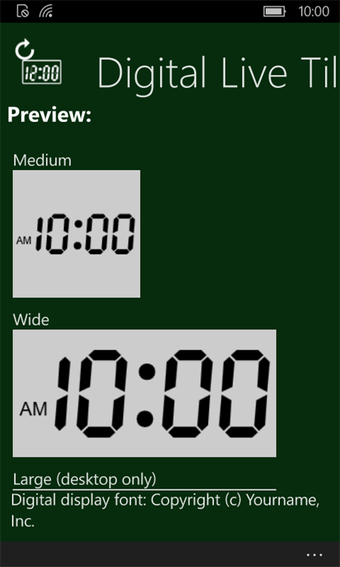 Image 0 for Digital Live Tile Clock f…