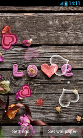 Image 0 for Love Hearts Live Wallpape…
