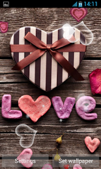 Image 2 for Love Hearts Live Wallpape…