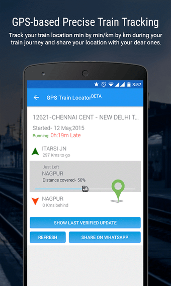 Image 1 for Live Train Status, PNR St…